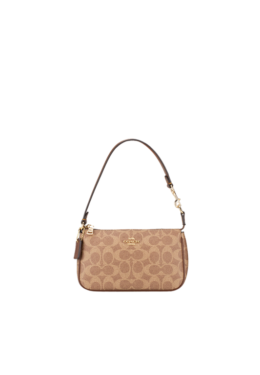 Coach Nolita 19 Shoulder Bag In Signature Canvas In Tan Brown CW426