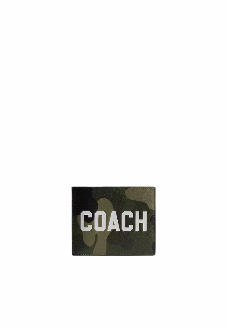 Coach 3-In-1 Wallet With Camo Print And Coach Graphic In Camo CZ052