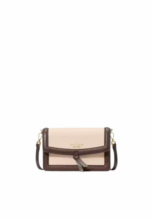 Kate Spade Knott Colorblock Mini Flap Crossbody Bag In Milk Glass KM610
