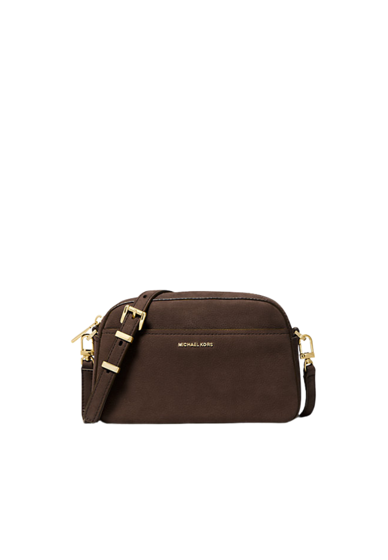 ( PREORDER ) Michael Kors Jet Set Small Nubuck Camera Crossbody Bag In Chocolate 32F5GJ6C1L