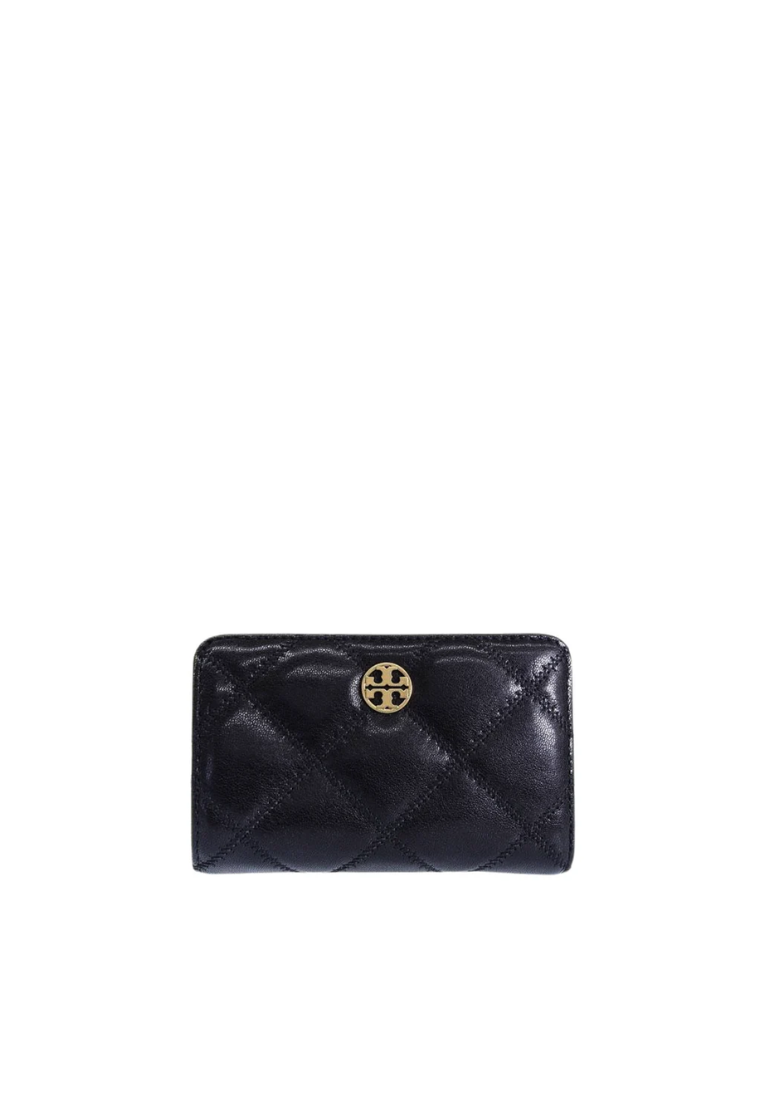 Tory Burch Willa Leather Medium Wallet In Black 150077