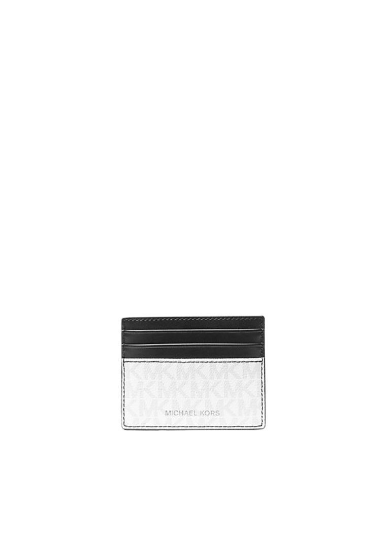 Michael Kors Cooper Tall Card Case Signature Canvas In Bright White 36U9LCRD1B