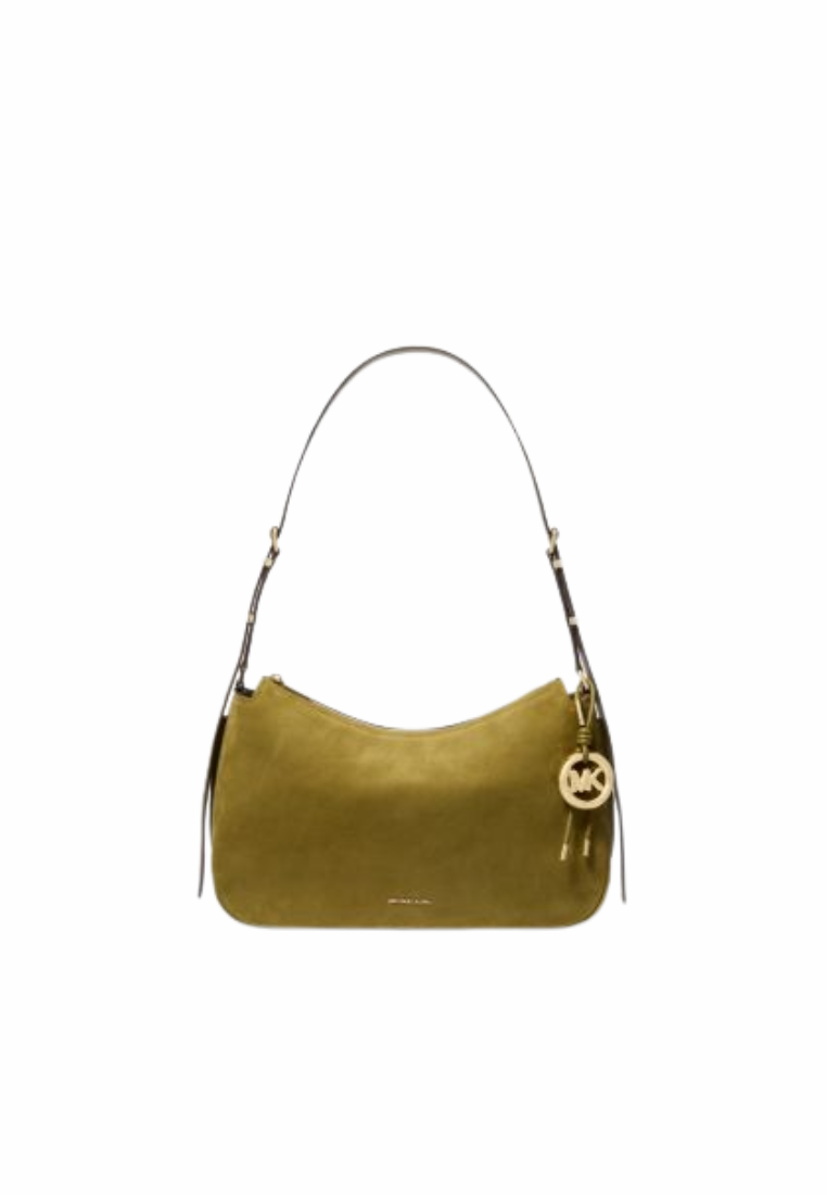 Michael Kors Nolita Medium Nubuck Shoulder Bag In Pistachio 30F5GY5M2L