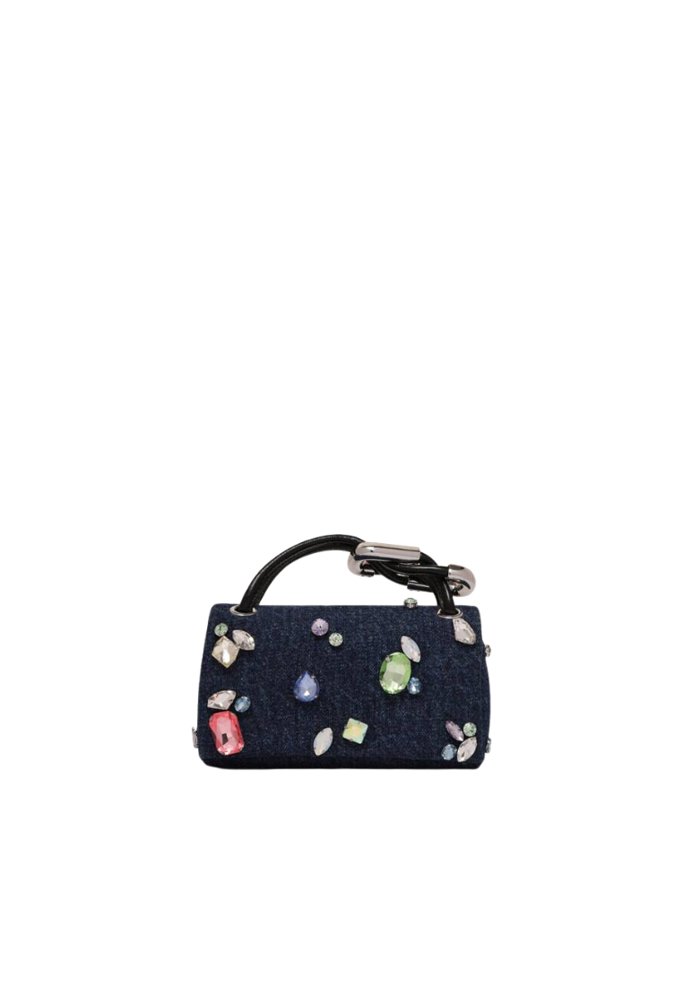 Marc Jacobs The Gem Denim Micro Dual Handbag In Indigo 2F5HSC012H02