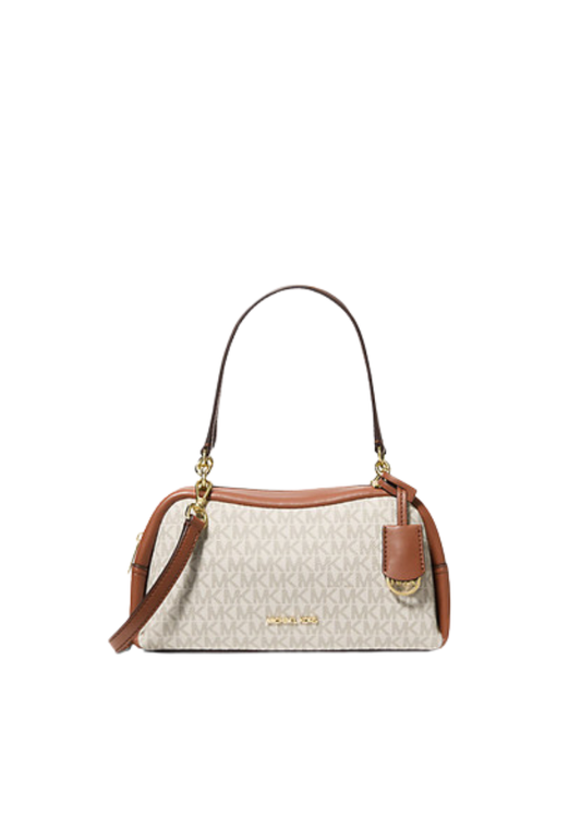 Michael Kors Cecily Small Signature Logo Shoulder Bag In Vanilla 35F5G8CL1B