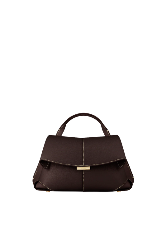 ( PREORDER ) Polene Mokki Mini Crossbody Bag In Textured Ebony