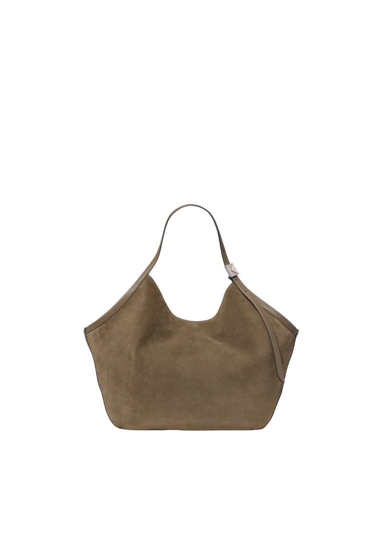 ( PREORDER ) Kate Spade Deco Suede Tote Bag In Driftwood KN023