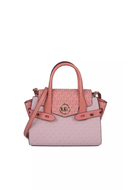 Michael Kors Medium Signature Carmen 35S2GNMS8V Satchel Bag In Sherbert Multi