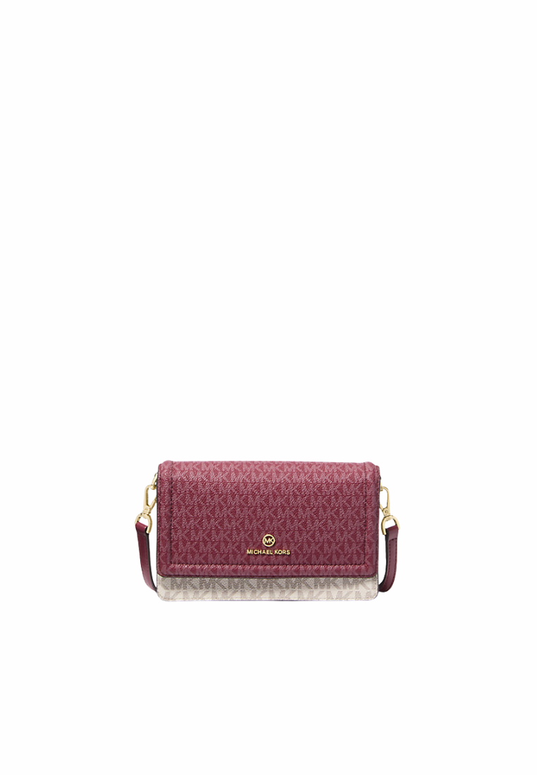 Michael Kors Jet Set Small Two-Tone Logo Smartphone Crossbody Bag In Mulberry Multi 32S1GT9C0V