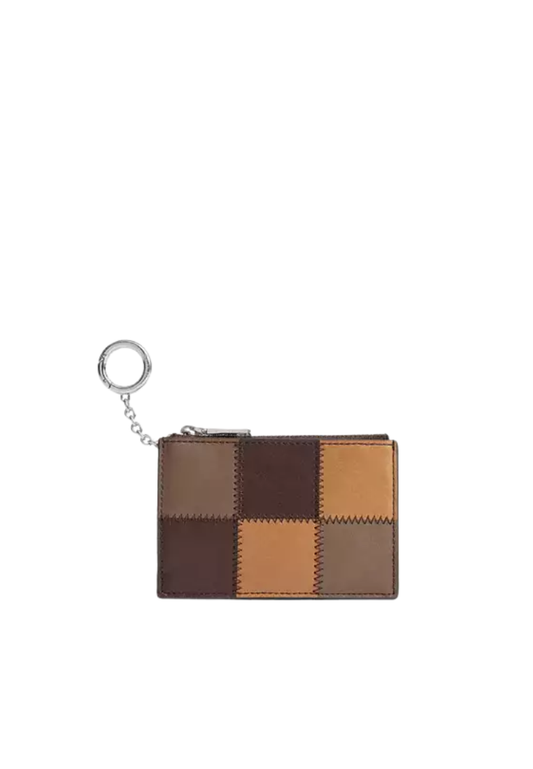 ( PREORDER ) Coach Alter Ego Zip With Key Ring Card Case In Neutral CDU08