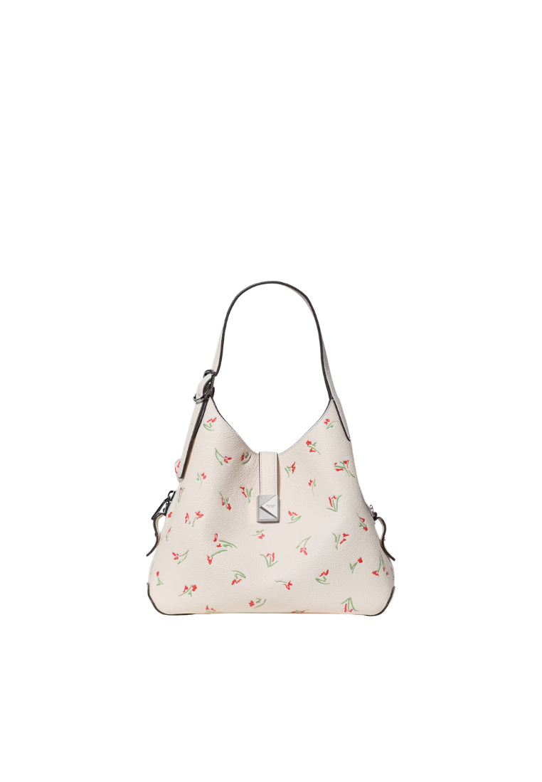 ( PREORDER ) Kate Spade Deco Vibrant Buds Tote bag In Cream Multi KO635