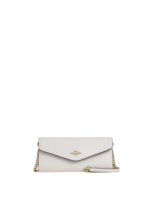 Coach Klare Wallet With Chain In Chalk CB122