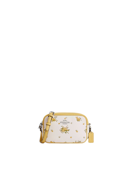 Coach Mini Jamie Camera Bag With Floral Print In Chalk Multi Caq38