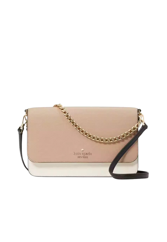 Kate Spade Madison Flap Convertible Crossbody Bag In Toasted KC623