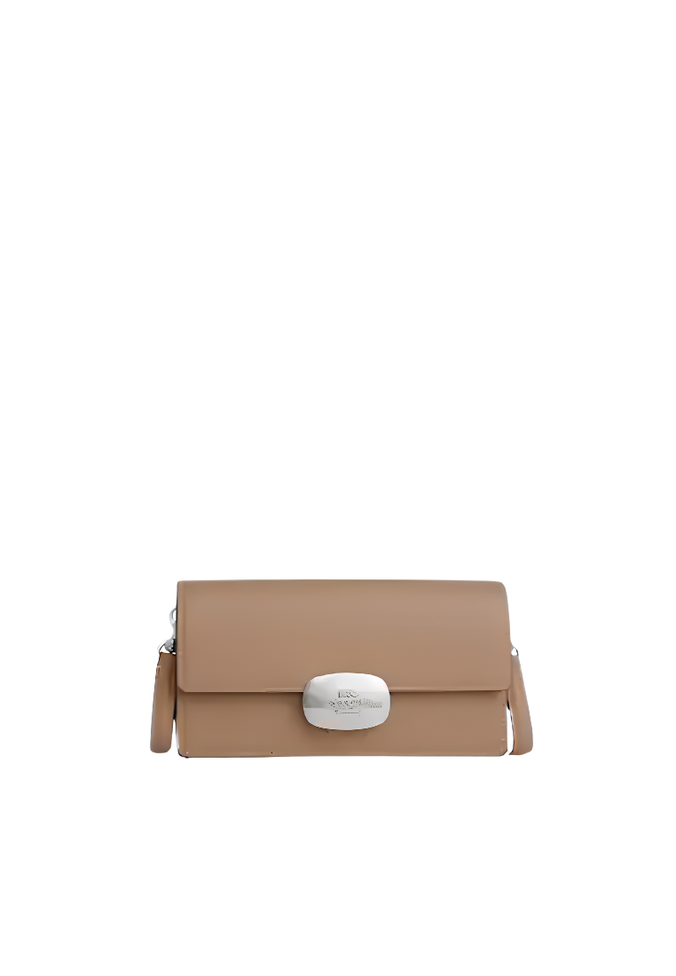 Coach Eliza Small Flap Crossbody Bag In Taupe CP045