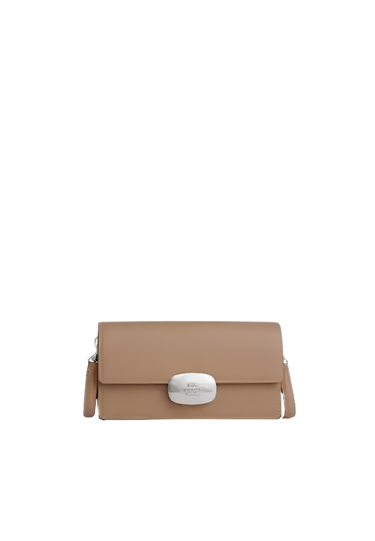 Coach Eliza Small Flap Crossbody Bag In Taupe CP045
