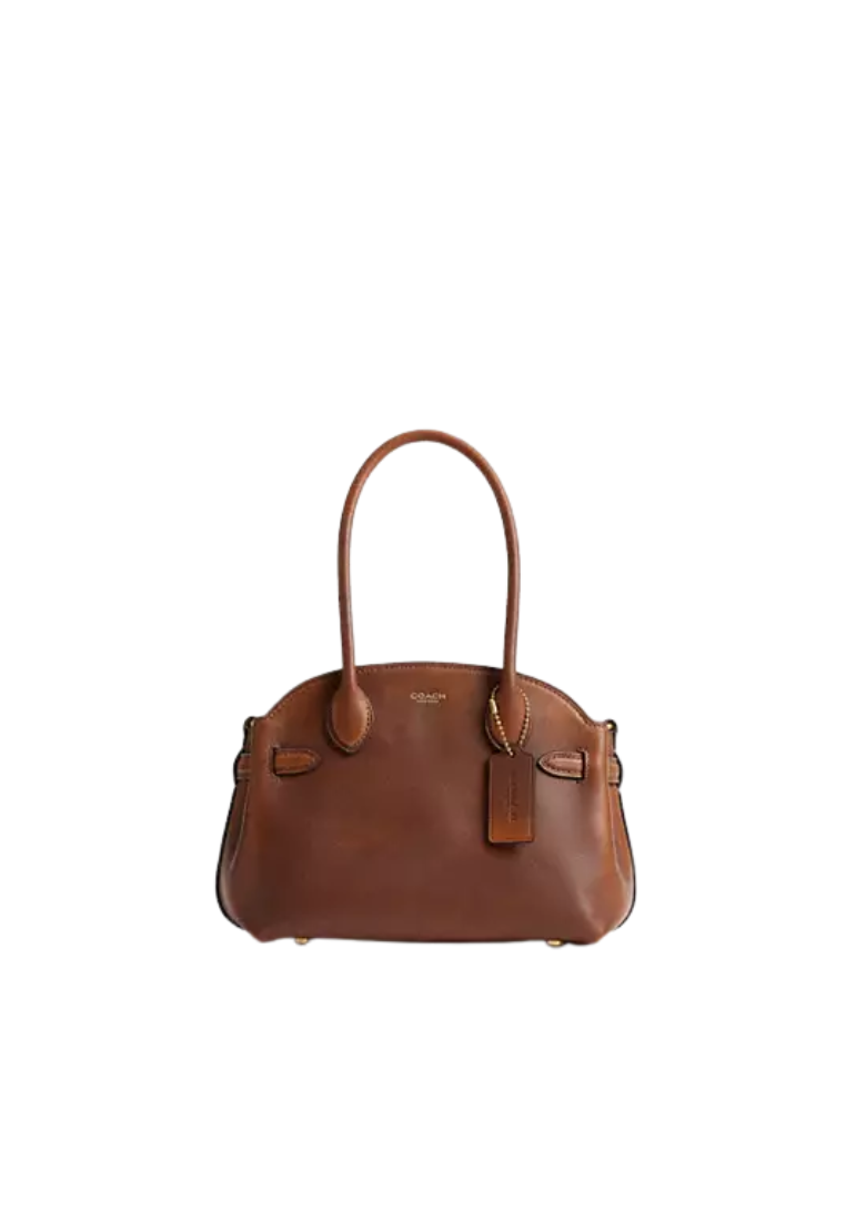 ( PREORDER ) Coach Empire 21 In Loved Leather Carryall Bag In Brass Brown CEN66