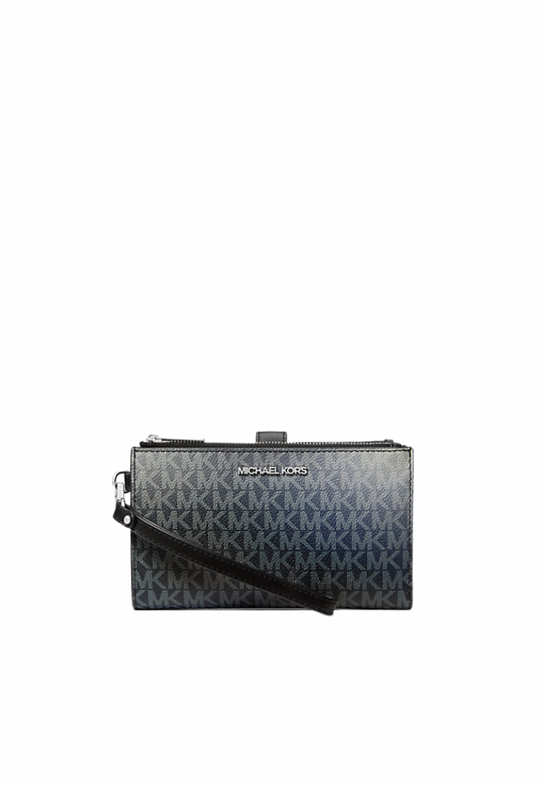 Michael Kors Jet Set Ombre Signature Logo Phone Holder Wallet In Black Multi 35F5STVW3B
