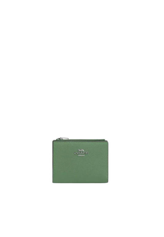 Coach Bifold Purse In Soft Green CR983