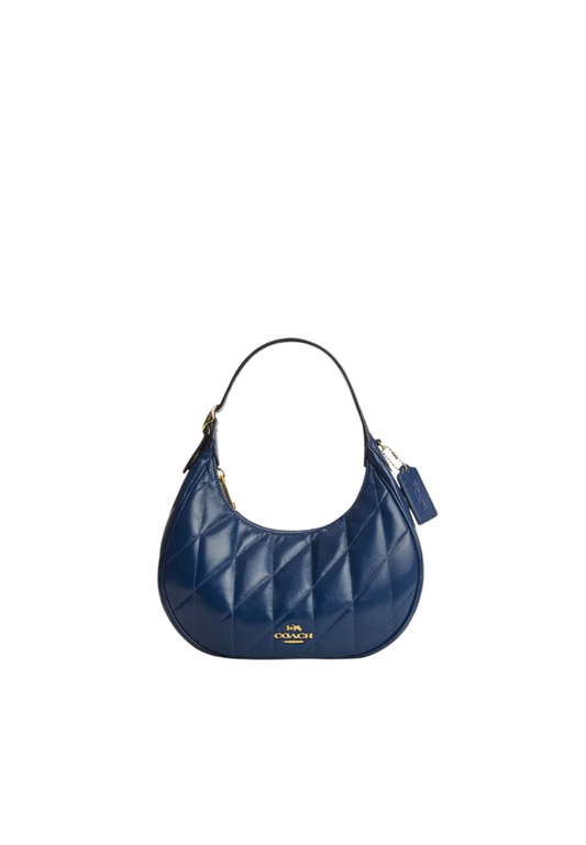 Coach Emily Shoulder Bag With Quilting In Deep Blue CDX21