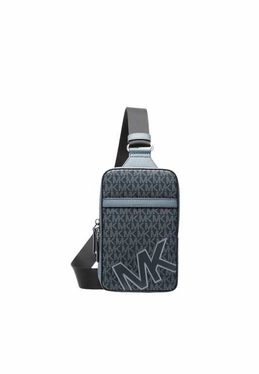 Michael Kors Cooper Medium Signature Logo Sling Bag In Cornflower 37F5LCOC2O