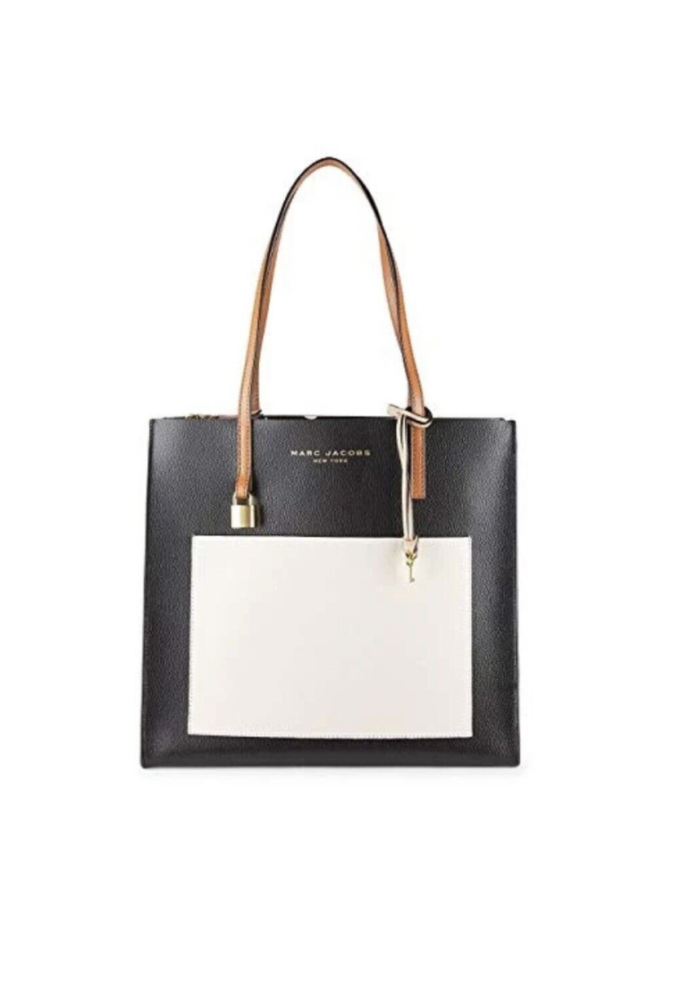 Marc Jacobs The Grind Colorblocked M0016131 Tote Bag In Smoked Almond Multi