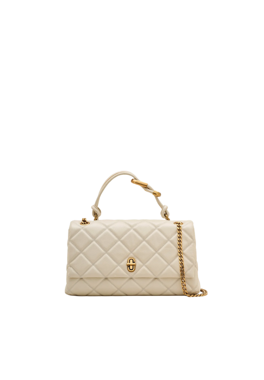 Marc Jacobs The Quilted Dual Convertible Shoulder Bag In Cloud White 2S5HCR007H02