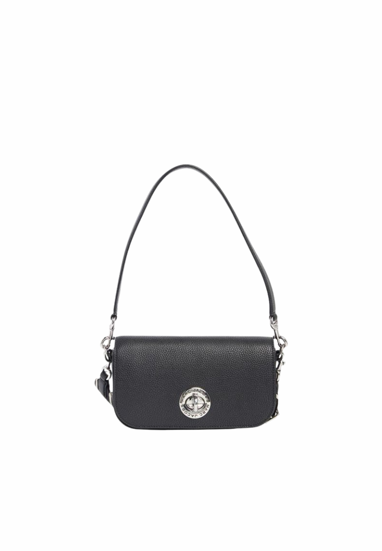 Marc Jacobs Signet Turnlock Small Shoulder Bag In Black 4R3HSH007H02