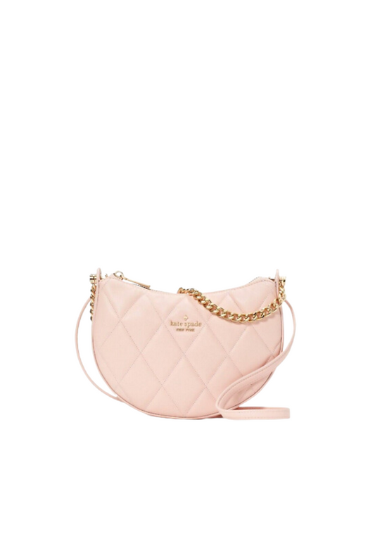 ( AS IS ) Kate Spade Carey Zip Top Crossbody Bag In Conch Pink KC495