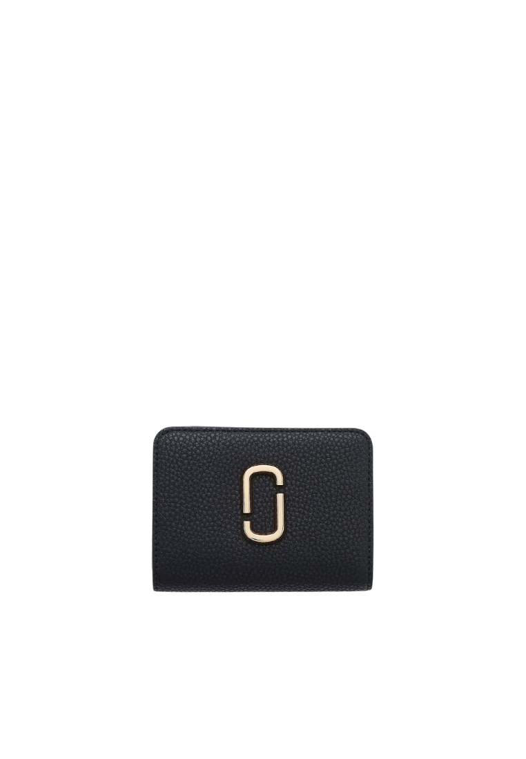Marc Jacobs The Pebble J Marc Mini Compact Wallet In Black 2F5SMP066S01