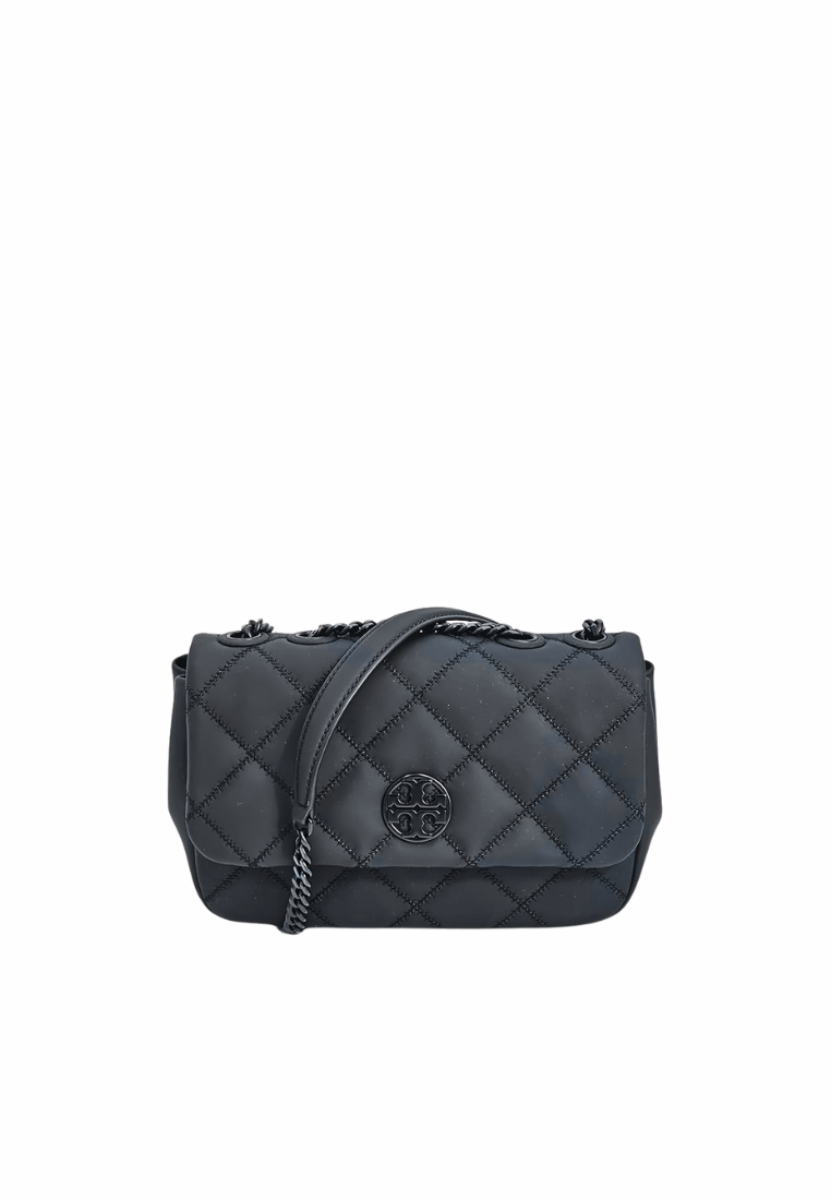 Tory Burch Willa Matte Small Adjustable Shoulder Bag In Black 149682