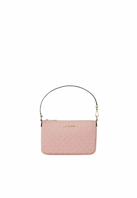Michael Kors Jet Set Small Wristlet Signature Logo In Powder Blush 35T4GTVW5B