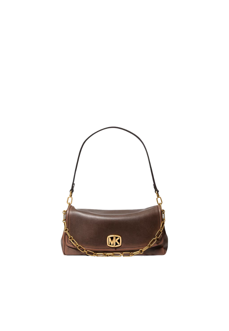 ( PREORDER ) Michael Kors Bryant Large Leather Convertible Shoulder Bag In Chocolate 30F6AYTL7T