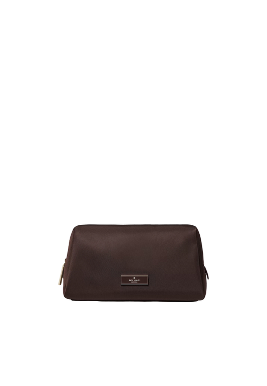 Kate Spade Carter Pouch Bag Nylon In Hot Fudge KL875