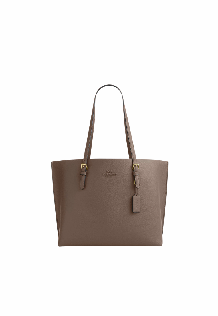 Coach Mollie Tote Bag In Dark Stone CV968