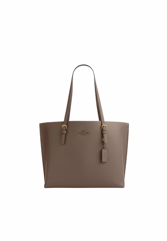 Coach Mollie Tote Bag In Dark Stone CV968