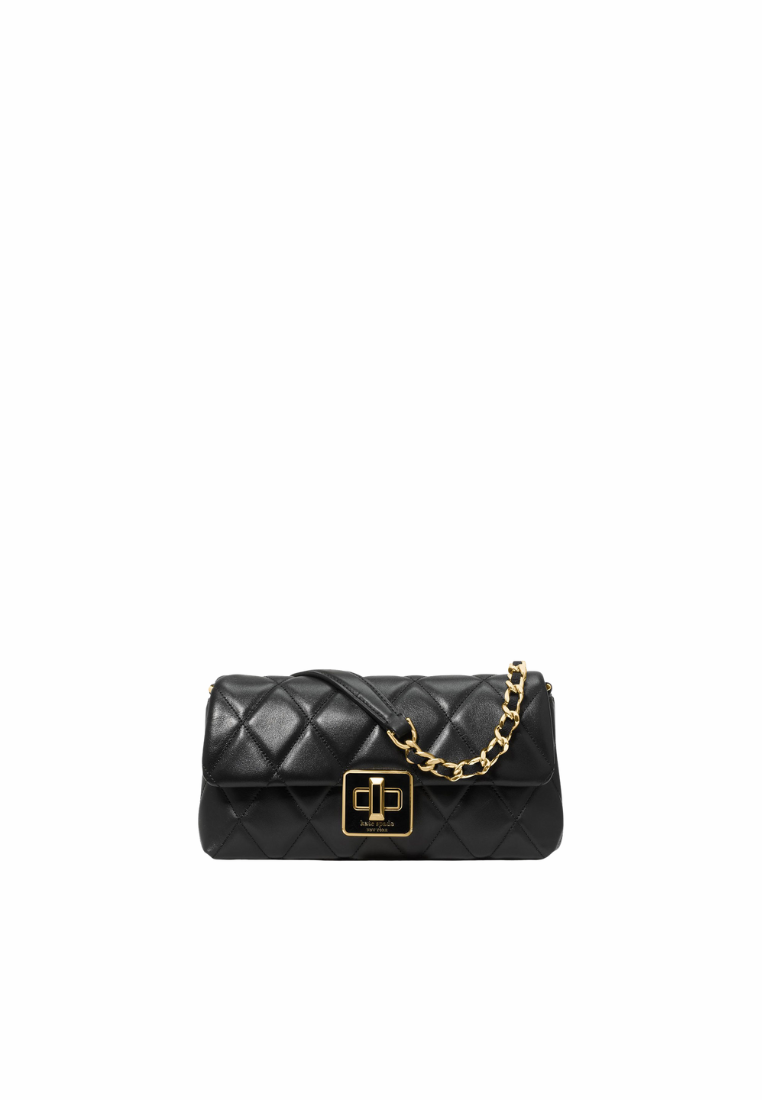Kate Spade Carey Quilted Mini Crossbody Bag In Black KM531