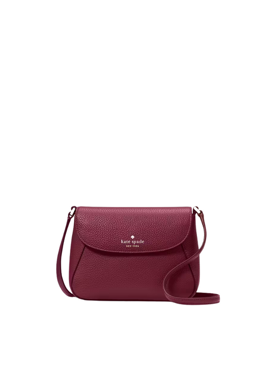 Kate Spade Monica Small Flap Crossbody Bag In Blackberry KF364