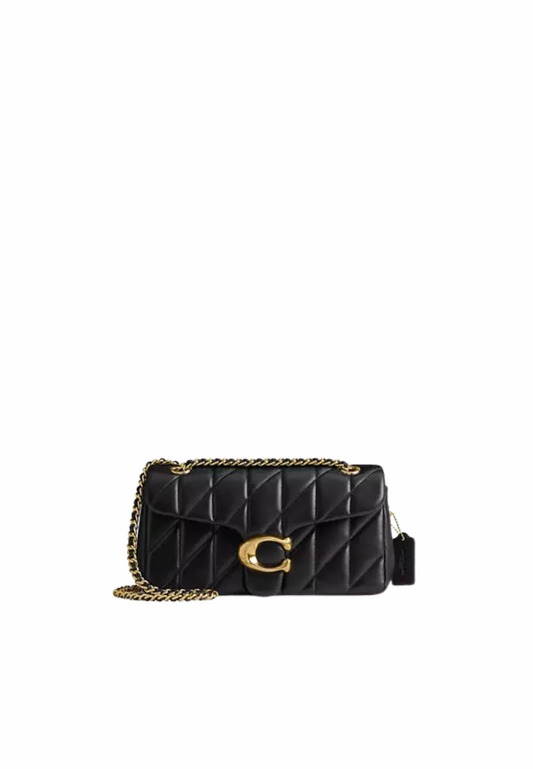 Coach Tabby Shoulder Bag 26 With Pillow Quilting In Brass Black CP150