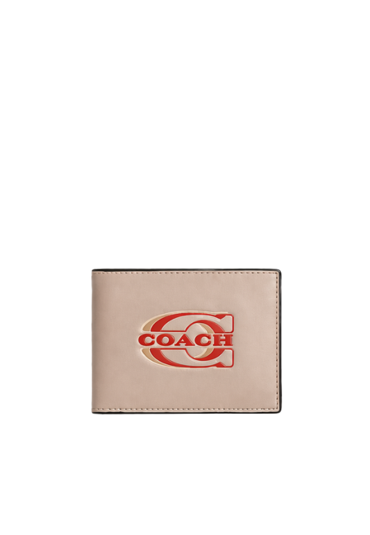 Coach Slim Billfold Stamped Wallet In Steam Multi CH083