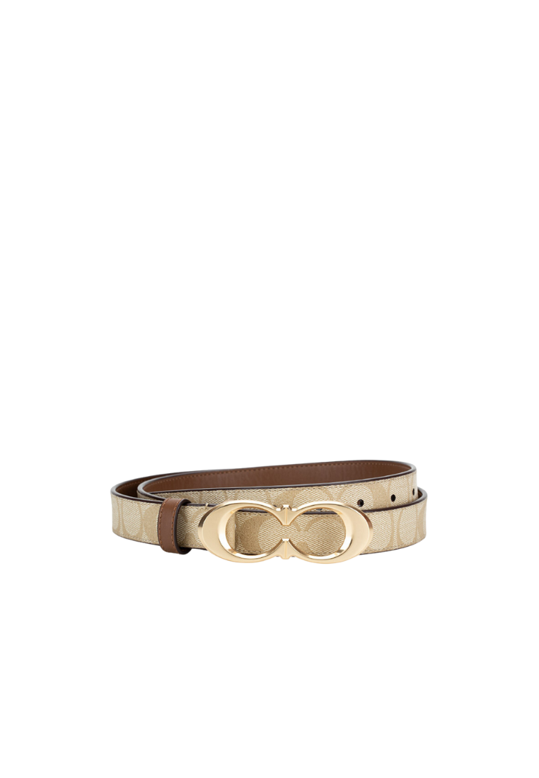 Coach Signature Buckle Belt In Light Khaki CA516 (M)