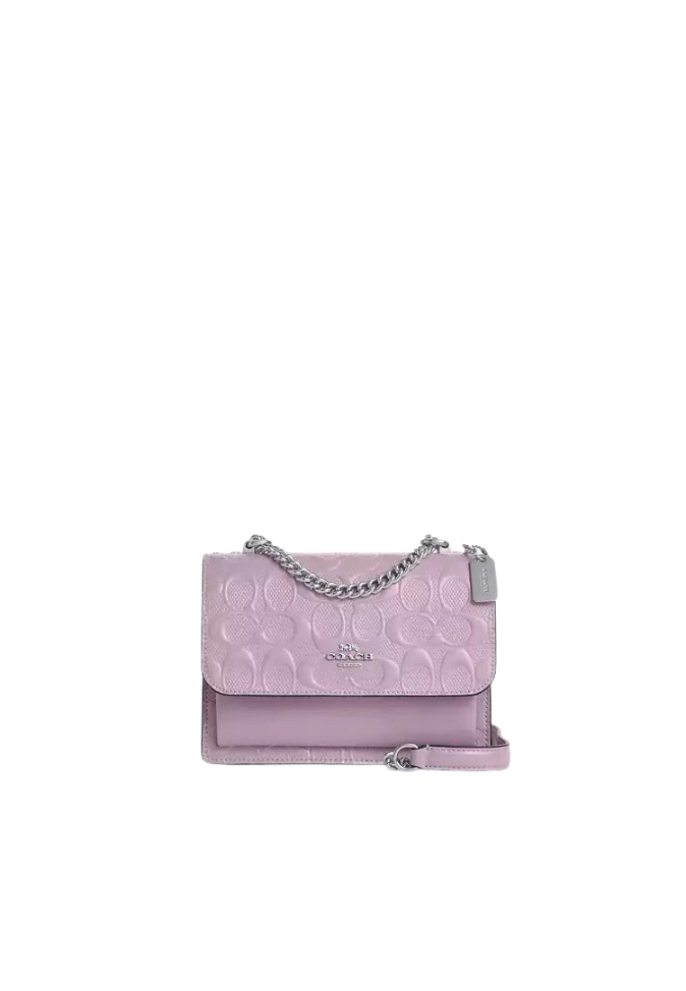 Coach Mini Klare Crossbody Bag In Signature Leather In Light Violet CDB11