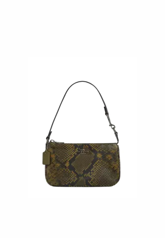 Coach Nolita 19 Shoulder Bag With Snake Print In Olive Multi CCF62