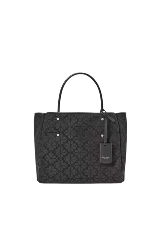 Kate Spade Spade Flower Jacquard Medium Everything Tote Bag In Black Multi KK608