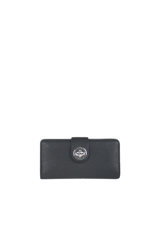 Marc Jacobs Turnlock Wallet In Black 4F4SMP011S01