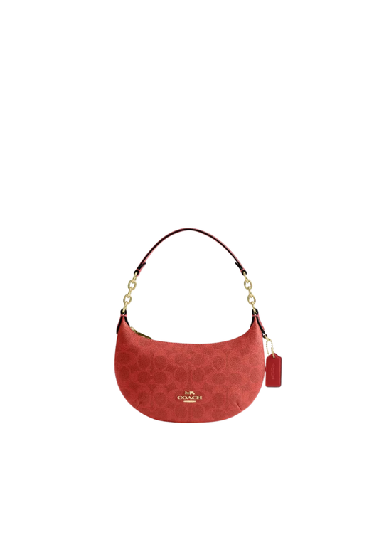 Coach Mini Payton Shoulder Bag In Crimson CEL06