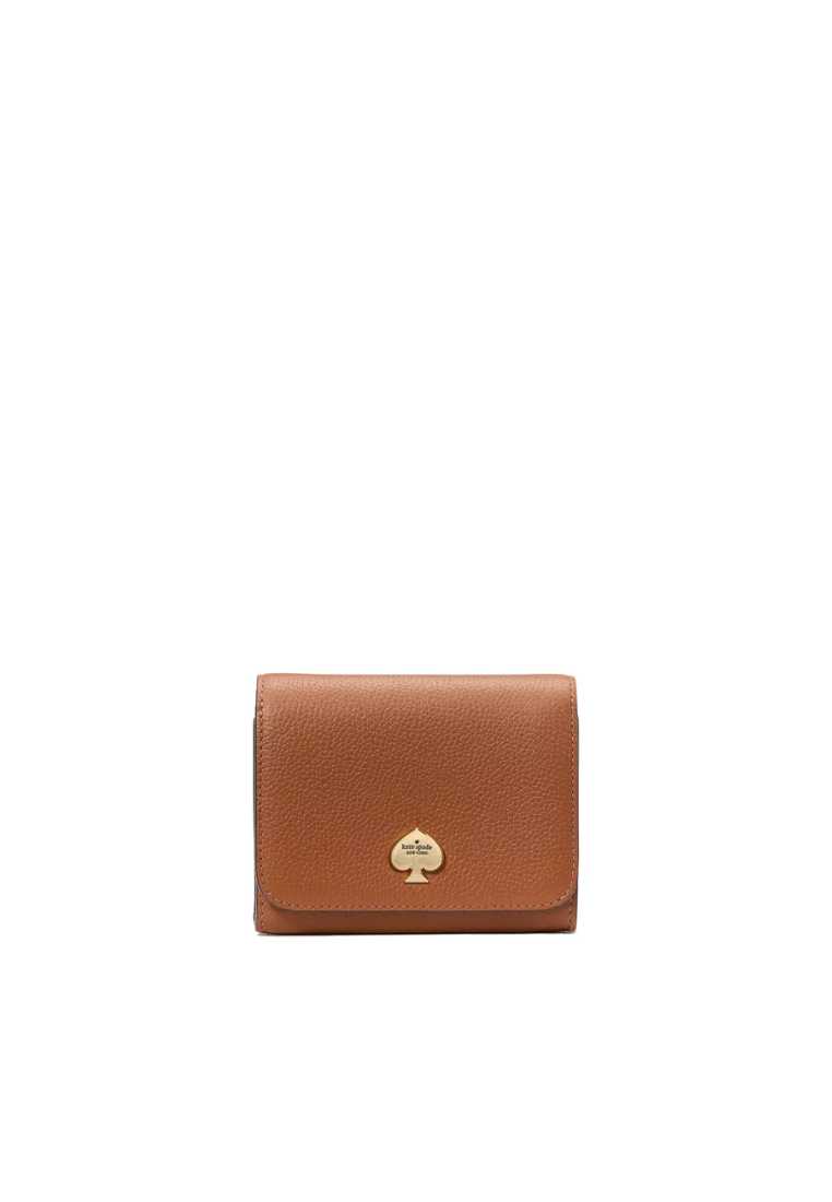 Kate Spade Kayla Small L-Zip Wallet In Warm Ginger KK056