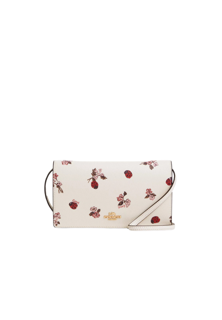 PREORDER Coach Anna Foldover Crossbody Bag With Ladybug Floral Pri Fashrevo