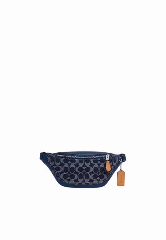 Coach Warren Mini Belt Bag In Denim Deep Blue CY886