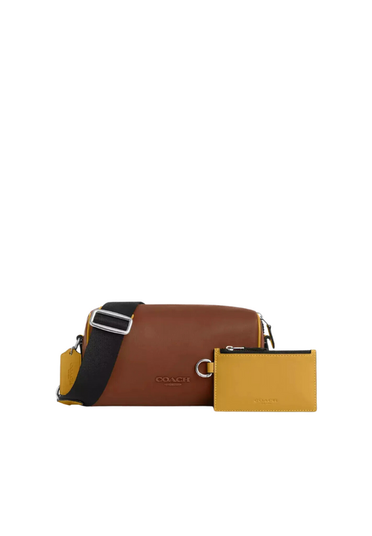 Coach Axel Crossbody Bag In Yellow Gold CU194